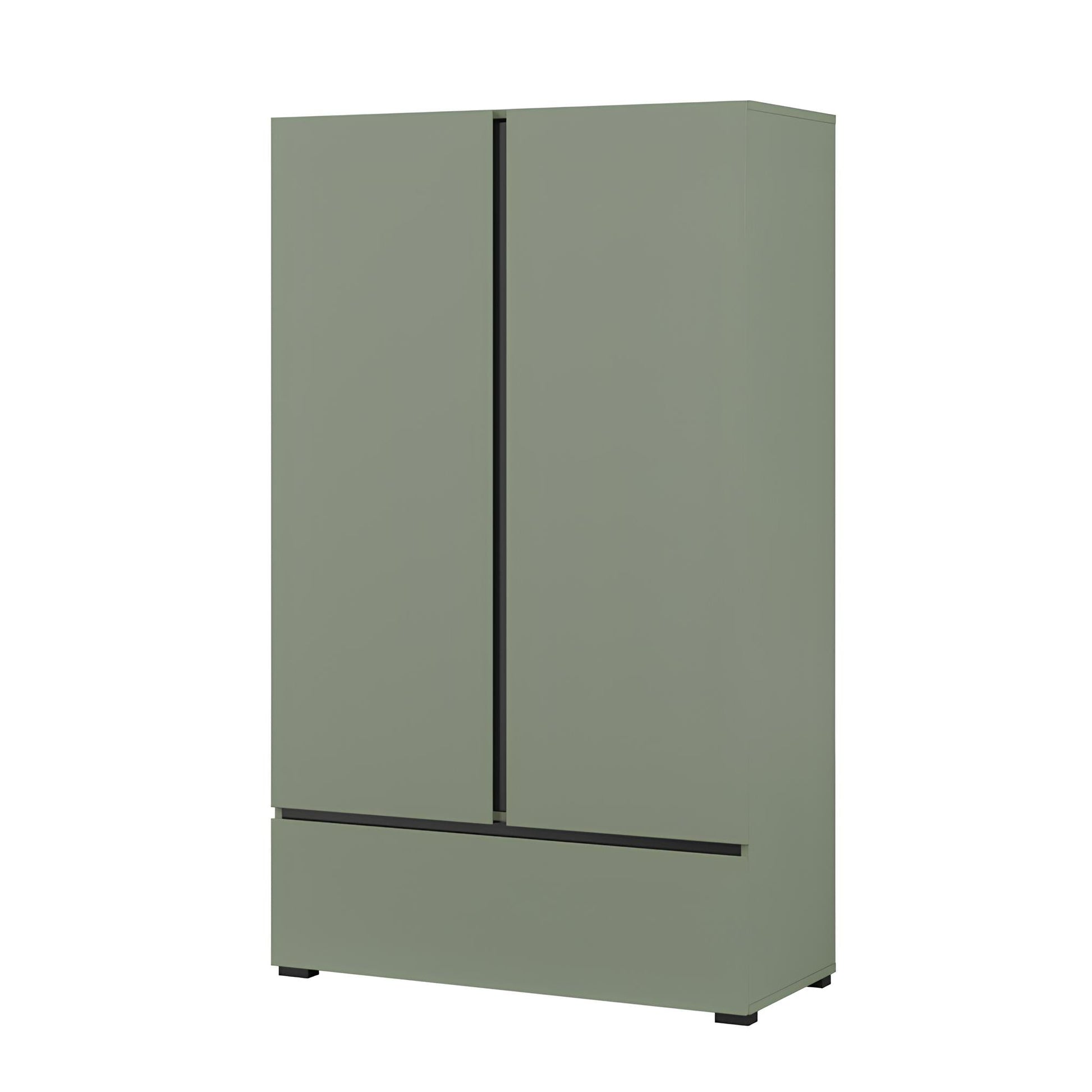 Kumode Krosit kolekcija 80/150/40 cm zaļs/melns - N1 Home