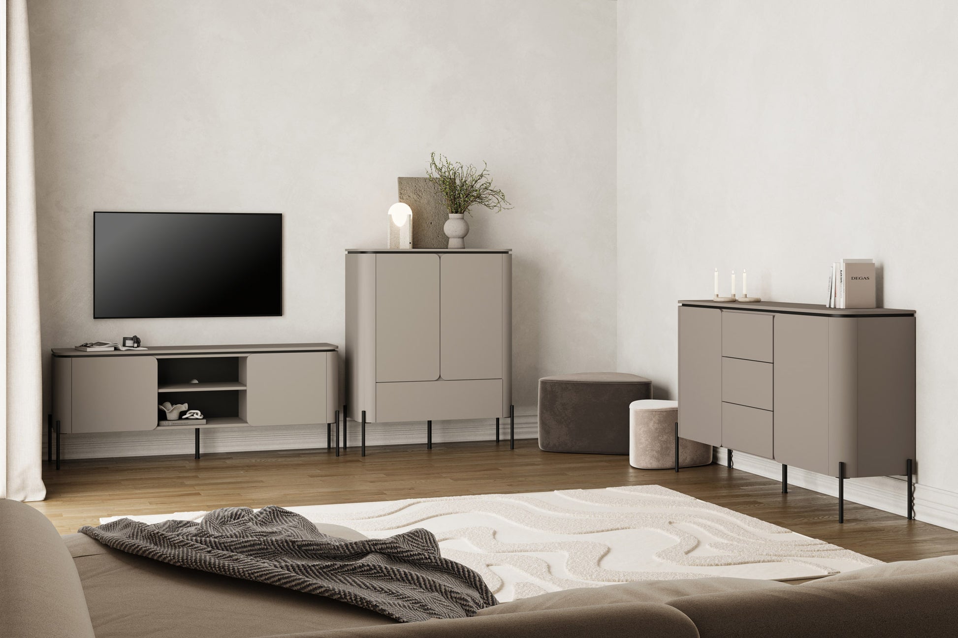 Vitrīnas skapis Beltas 98/160/40 cm congo - N1 Home