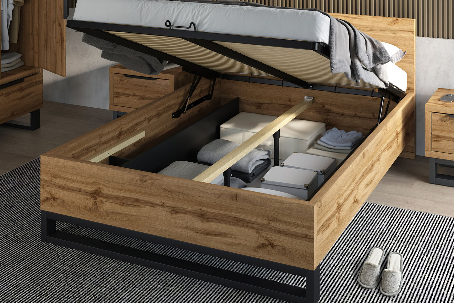 Gulta Hallis 140;160;180/200 cm Votan ozols