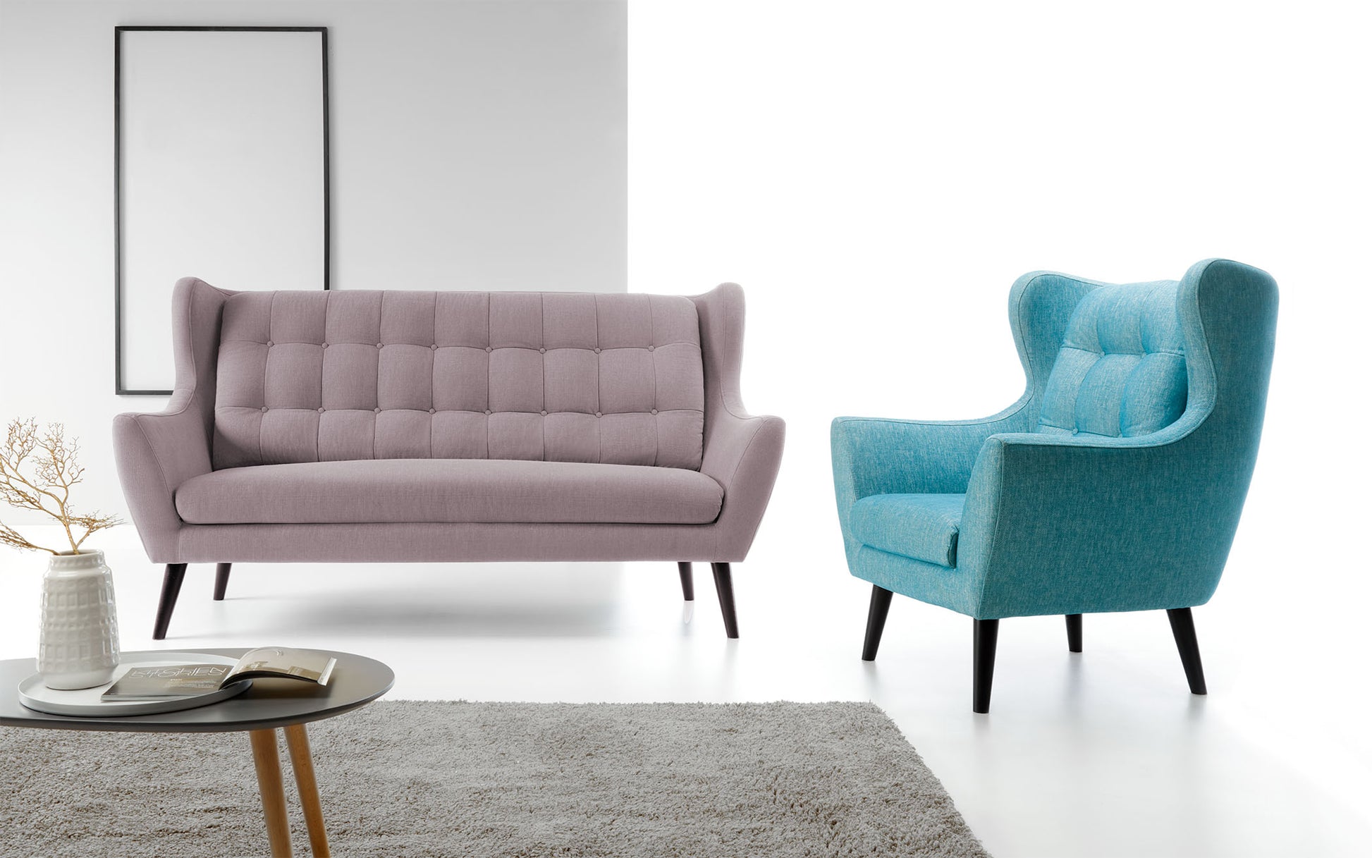 Dīvāns Hary 144;197/107/94 cm pelēks - N1 Home