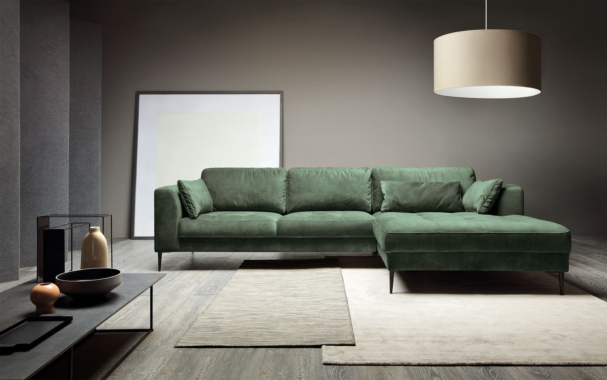 Dīvāns Lidzi 275/80/168 cm sinepes - N1 Home