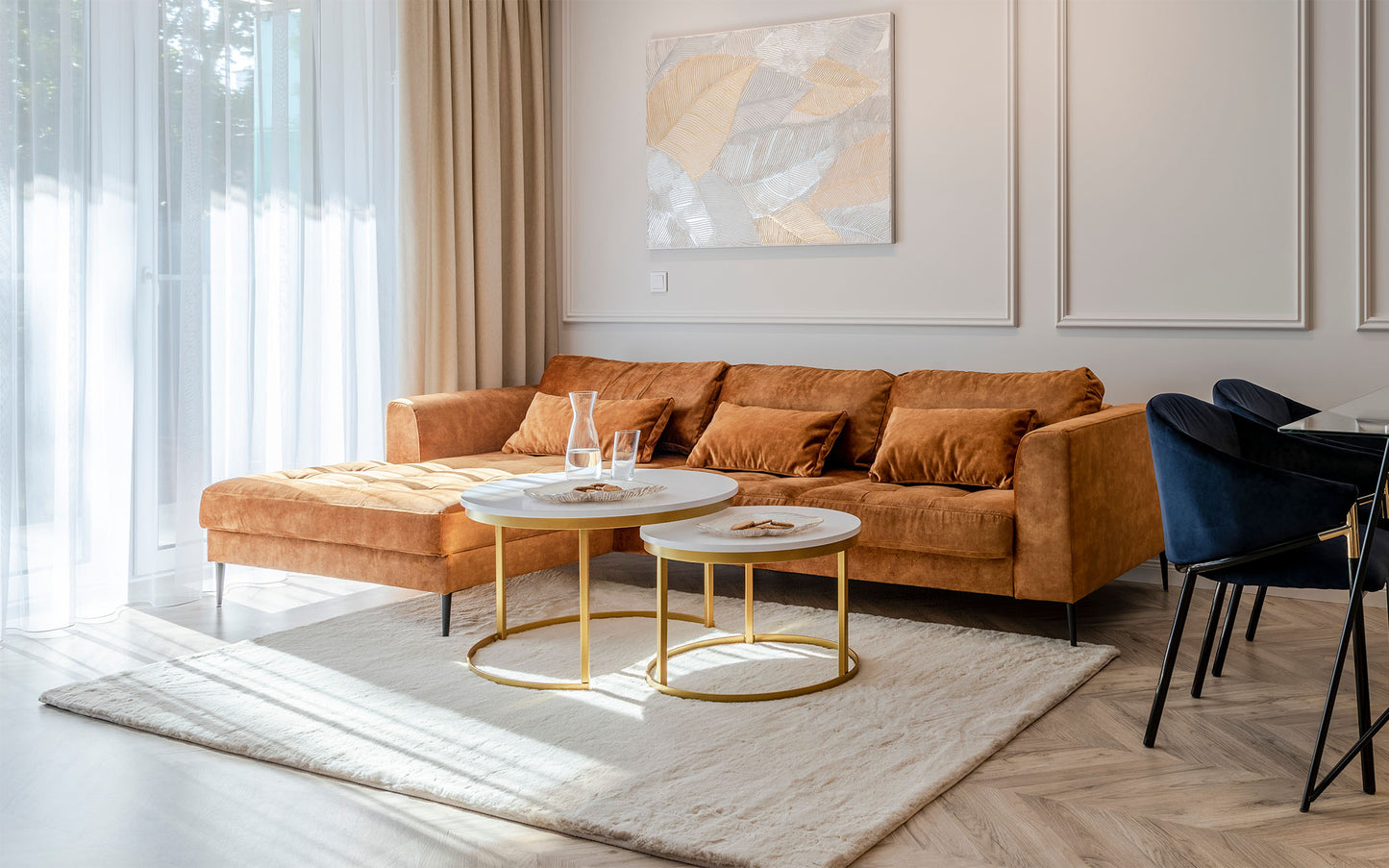 Dīvāns Lidzi 275/80/168 cm sinepes - N1 Home