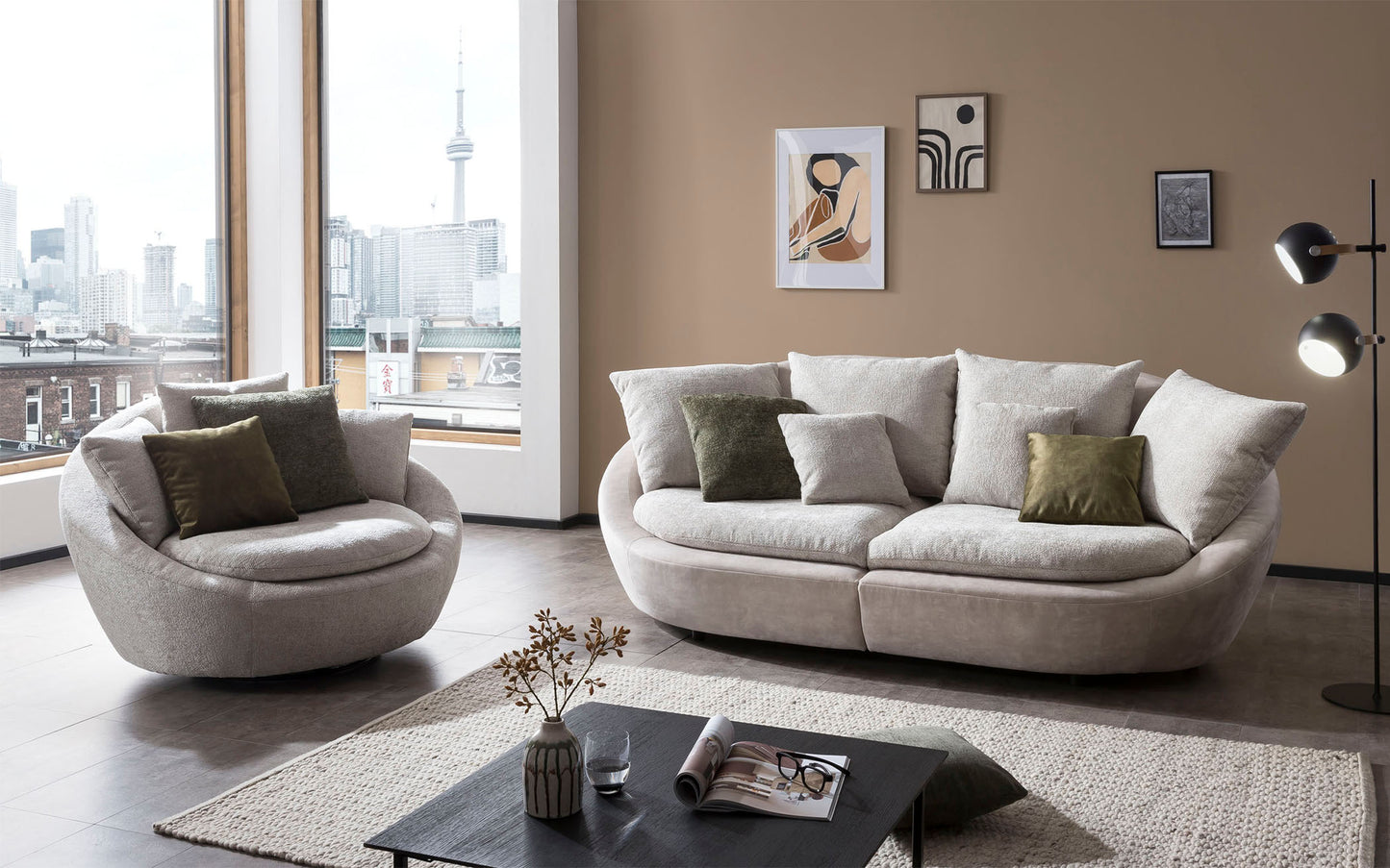 Krēsls Majo 130/80/112 cm krēms