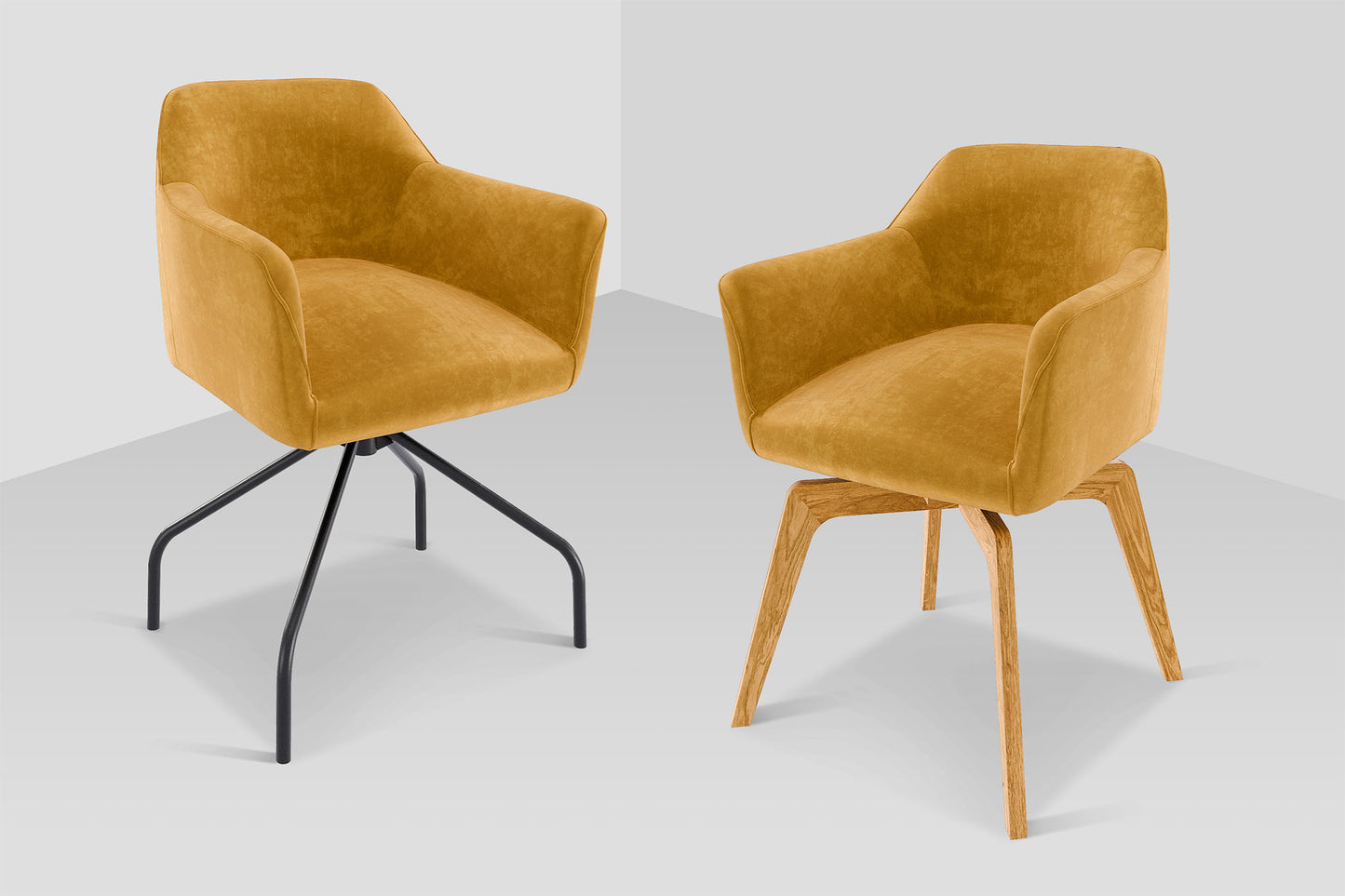 Krēsls Karlet A 1 62/83/61 cm sinepes