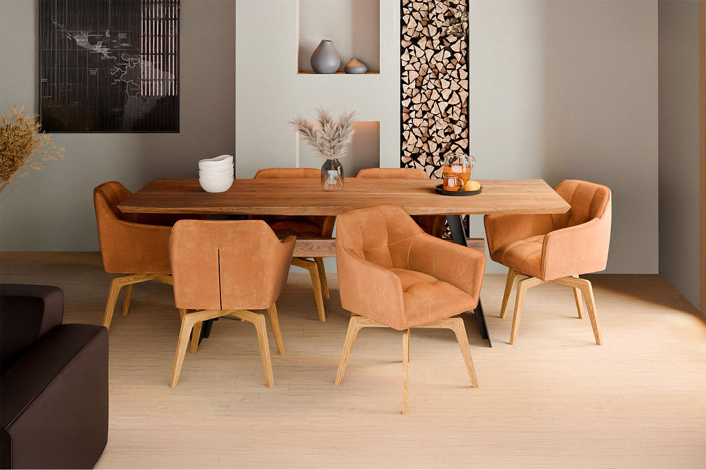 Krēsls Silia A 62/83/61 cm taupe