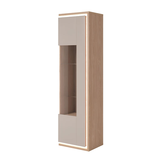 Skapis Dors 55/201/41 cm eļļos ozols/kašmirs - N1 Home