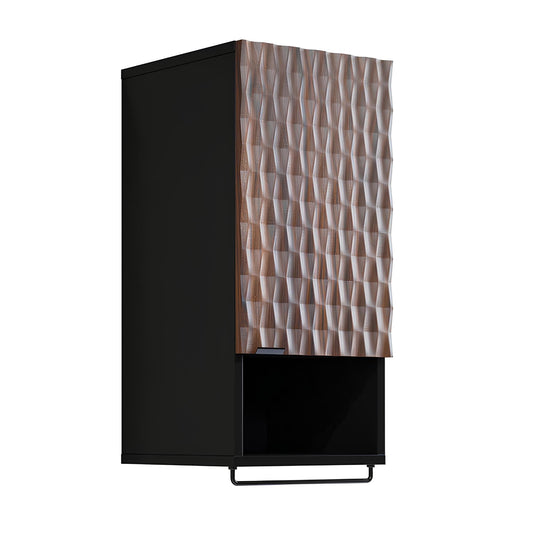 Skapis Enoza 33/133/35 cm Catania/melns oniks - N1 Home