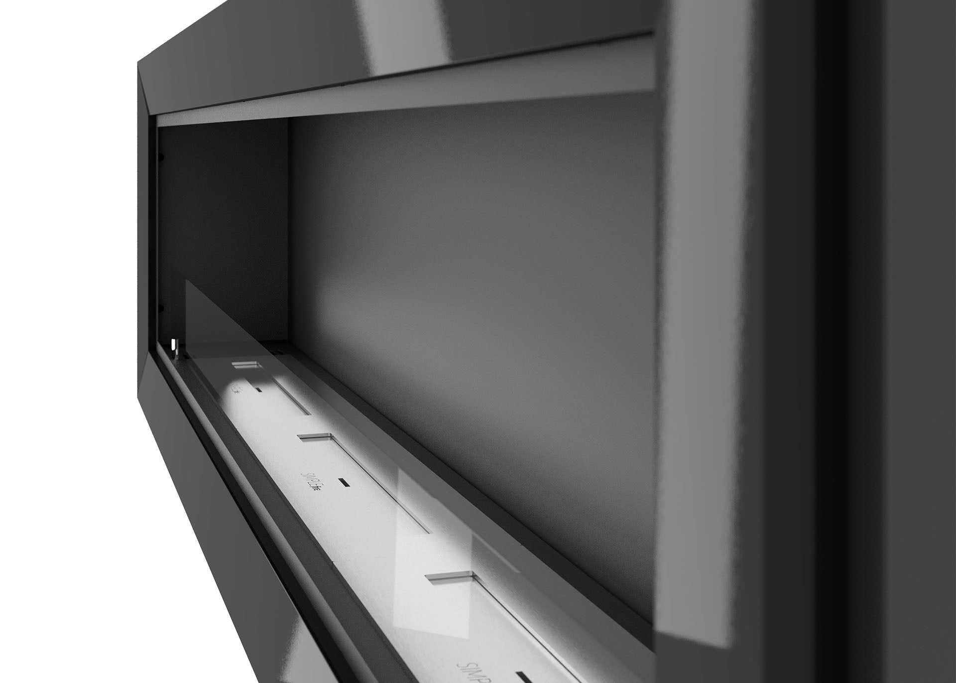 Biokamīns Frams 1800 180/49/20 cm melns - N1 Home