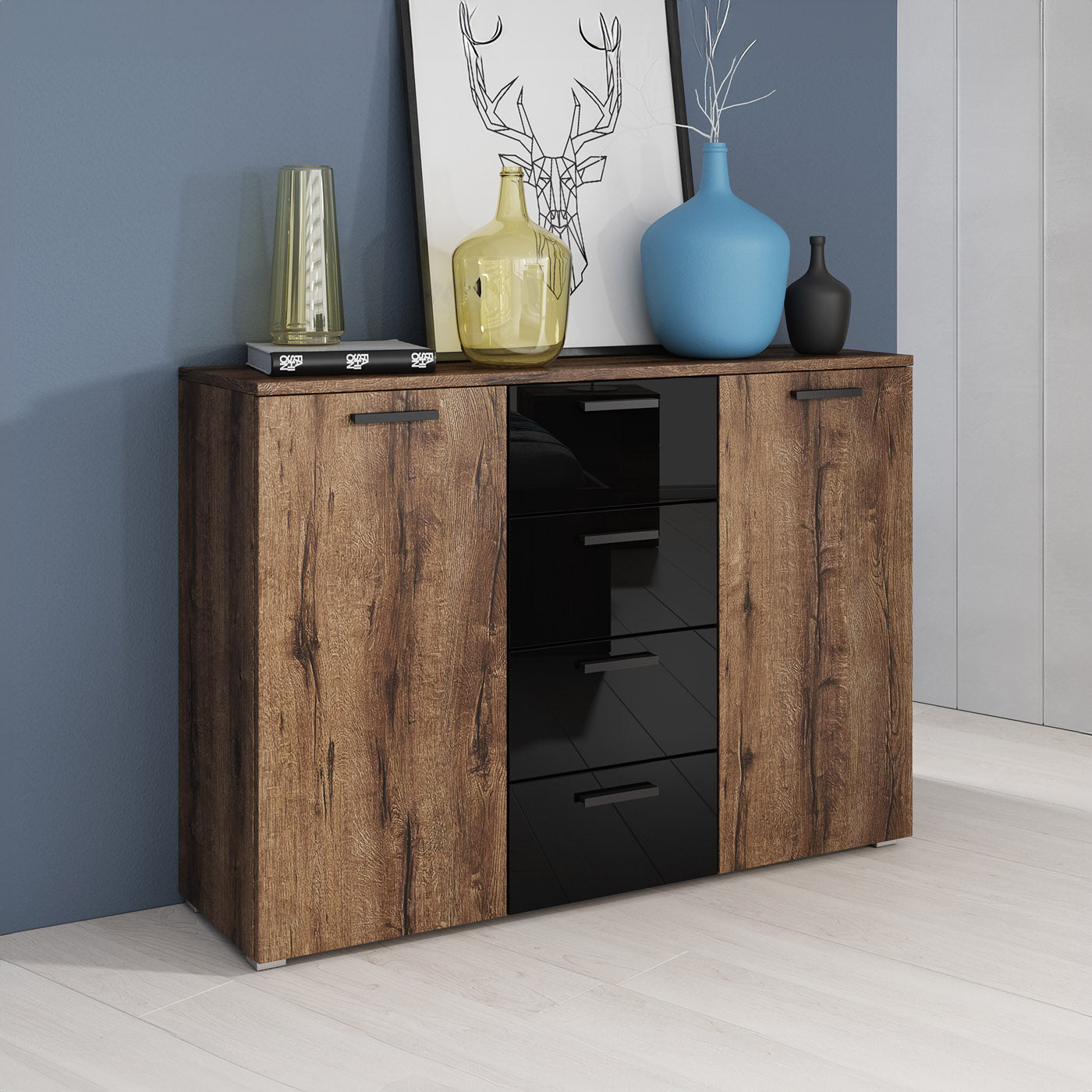 Kumode Galateja 132/93/38 cm Monasteri ozols - N1 Home