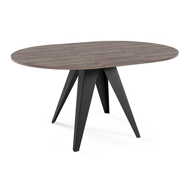 Galds Gera 90/76; 100/76 cm Anthracite Sherman Oak