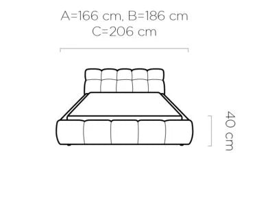 Gulta Giu 140/160/180x200 cm Eden 17 - N1 Home
