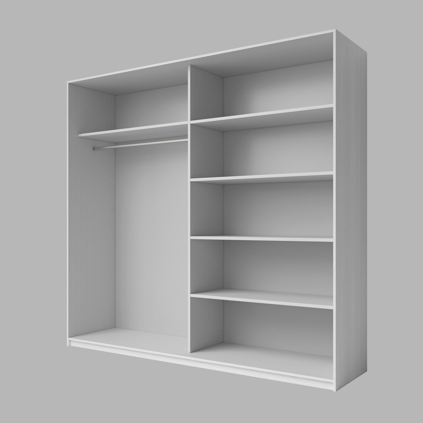 Skapis Galateja 200; 221; 270/61/210 cm abisko ash - N1 Home