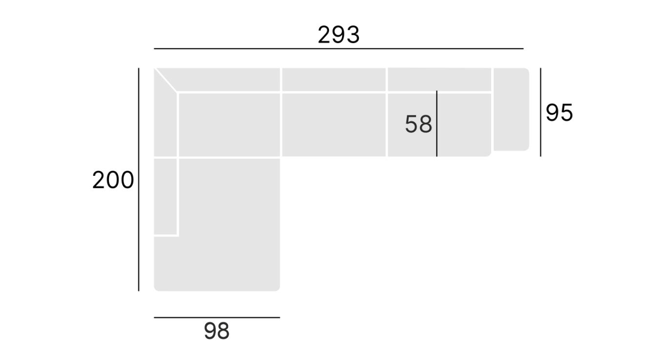 Dīvāns Giorgi 293/87/58 cm Massimo 401 - N1 Home