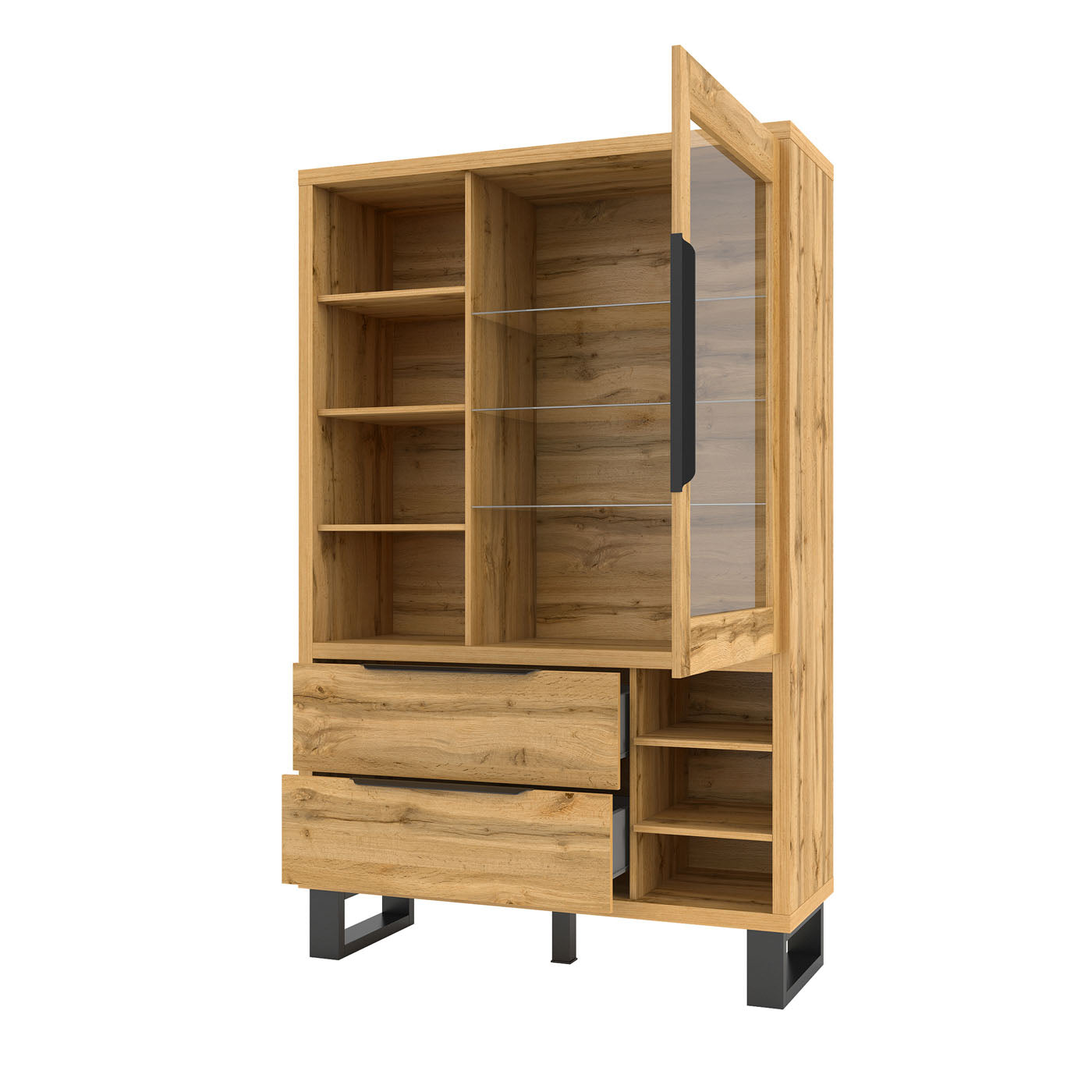 Skapis Hallis 120/190/45 cm Votan ozols - N1 Home