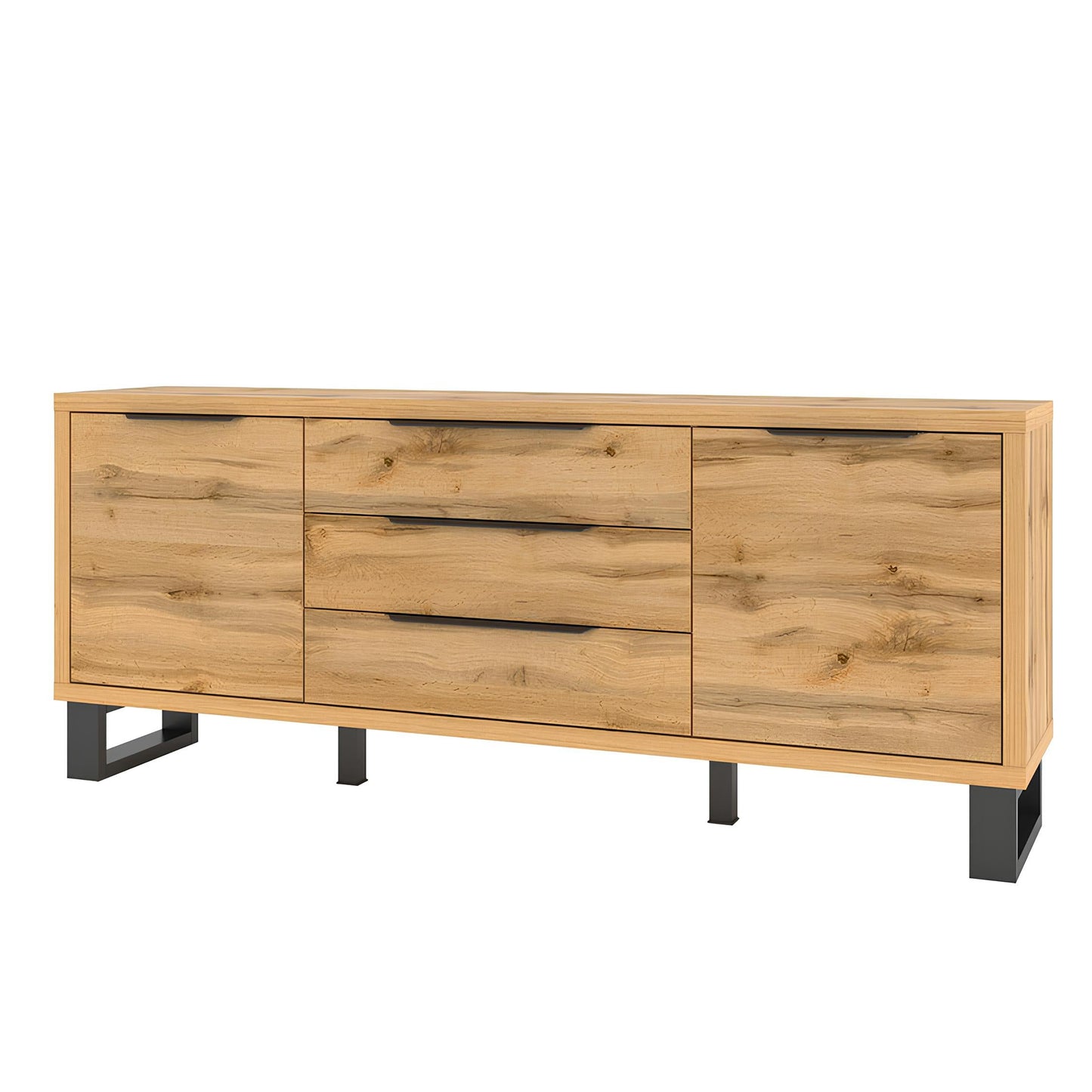 Kumode Hallis 201/83/45 cm Votan ozols - N1 Home