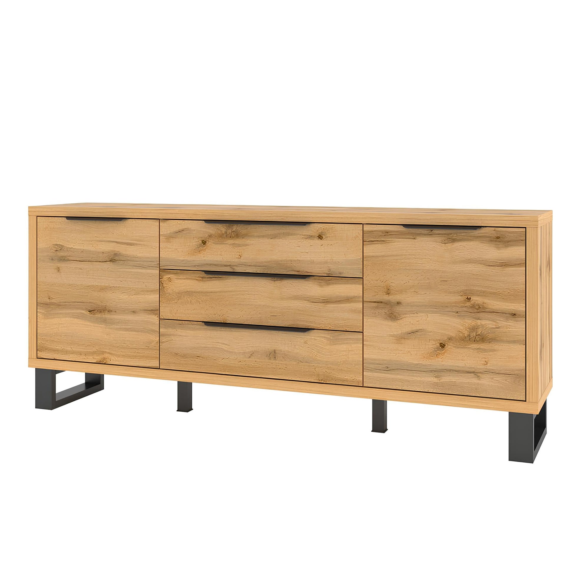 Kumode Hallis 201/83/45 cm Votan ozols - N1 Home