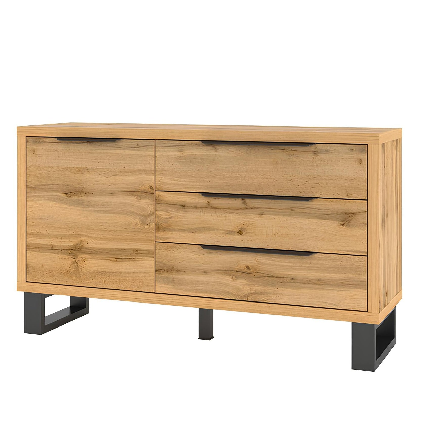 Kumode Hallis 144/83/45 cm Votan ozols - N1 Home