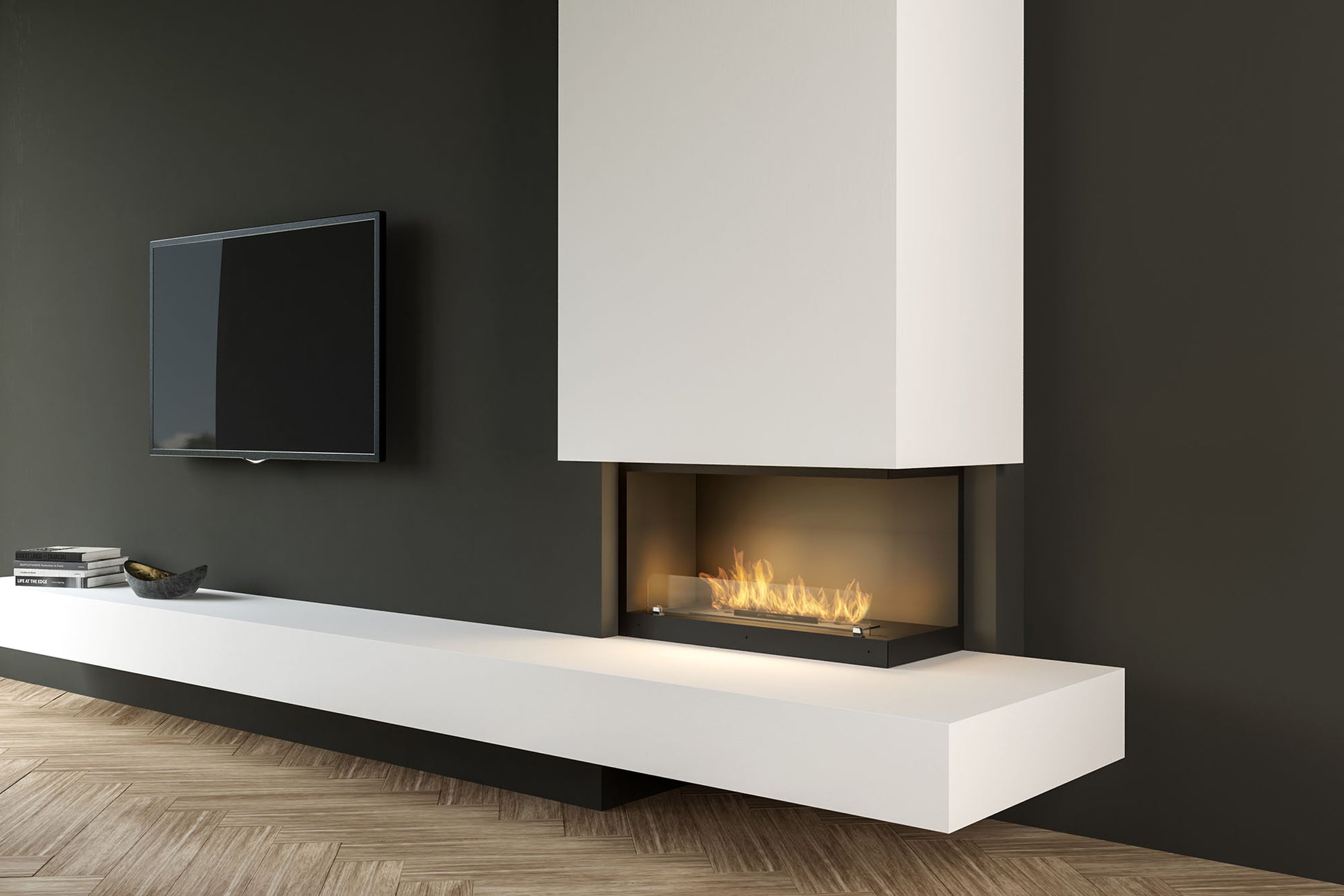 Biokamīns Insi 800V2 84/54/35; 110/50/35 cm melns - N1 Home