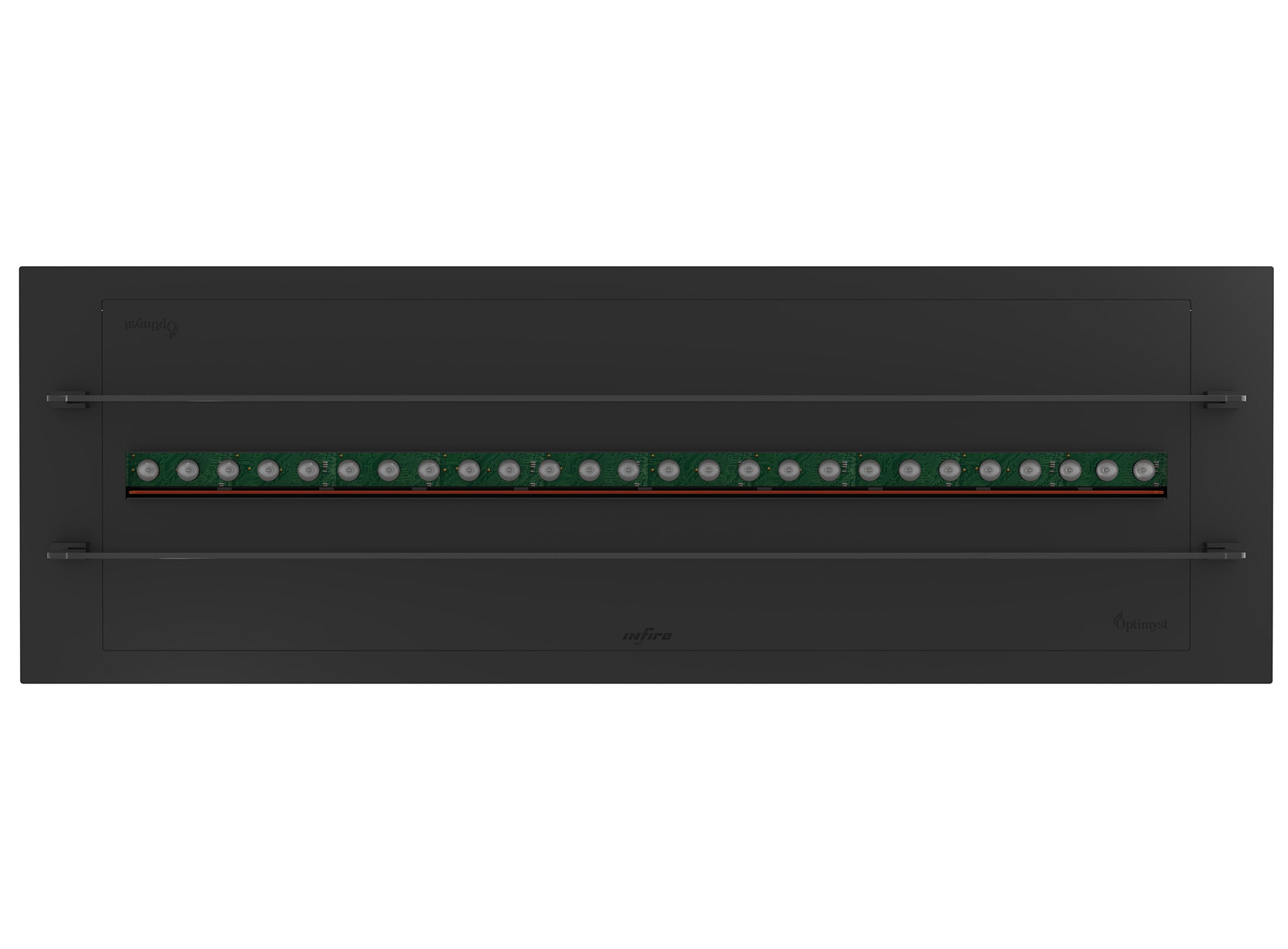 Elektriskais kamīns Infir 120/40/20 cm melns - N1 Home