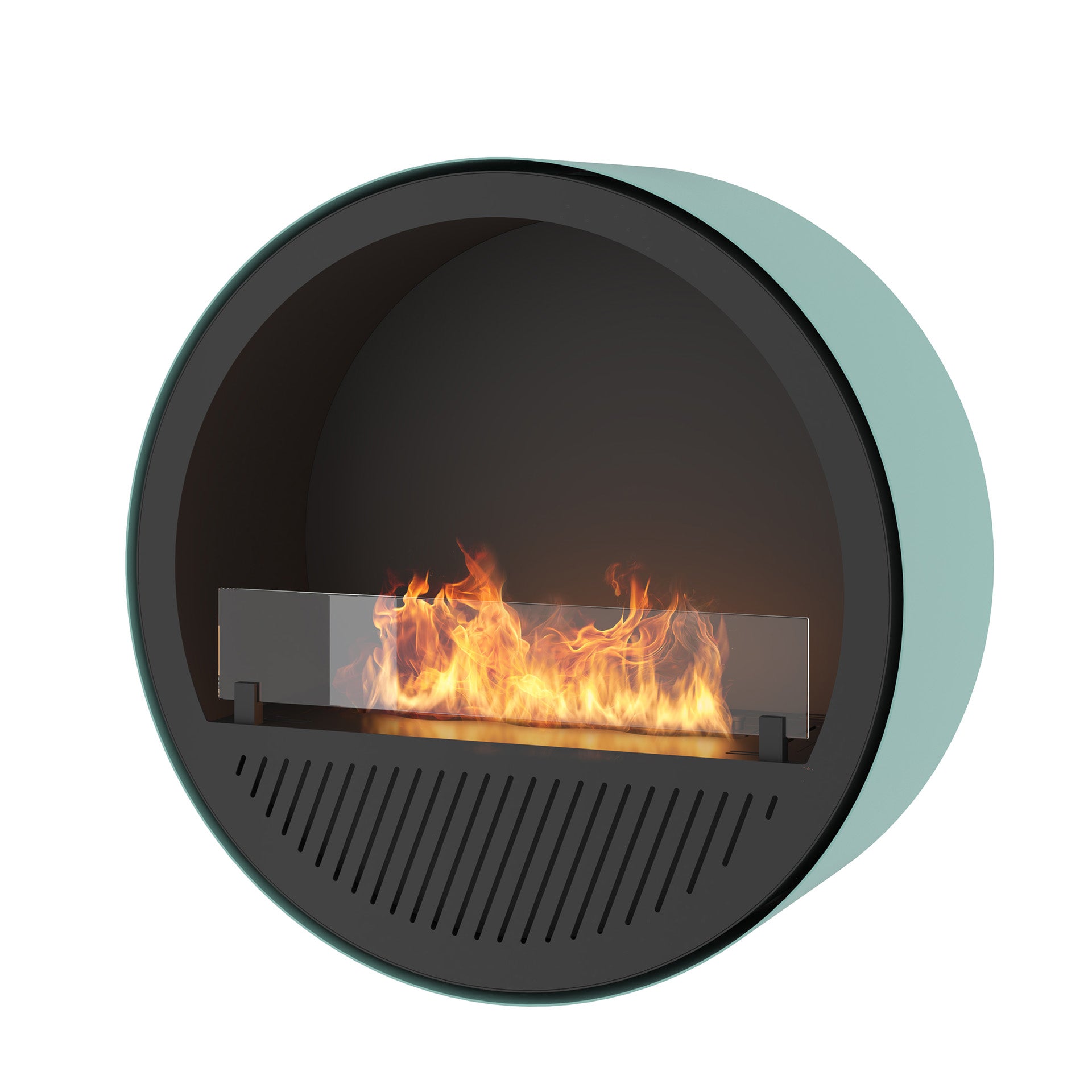 Biokamīns Incyrc Slim wall 72/30 cm gaiši zils - N1 Home