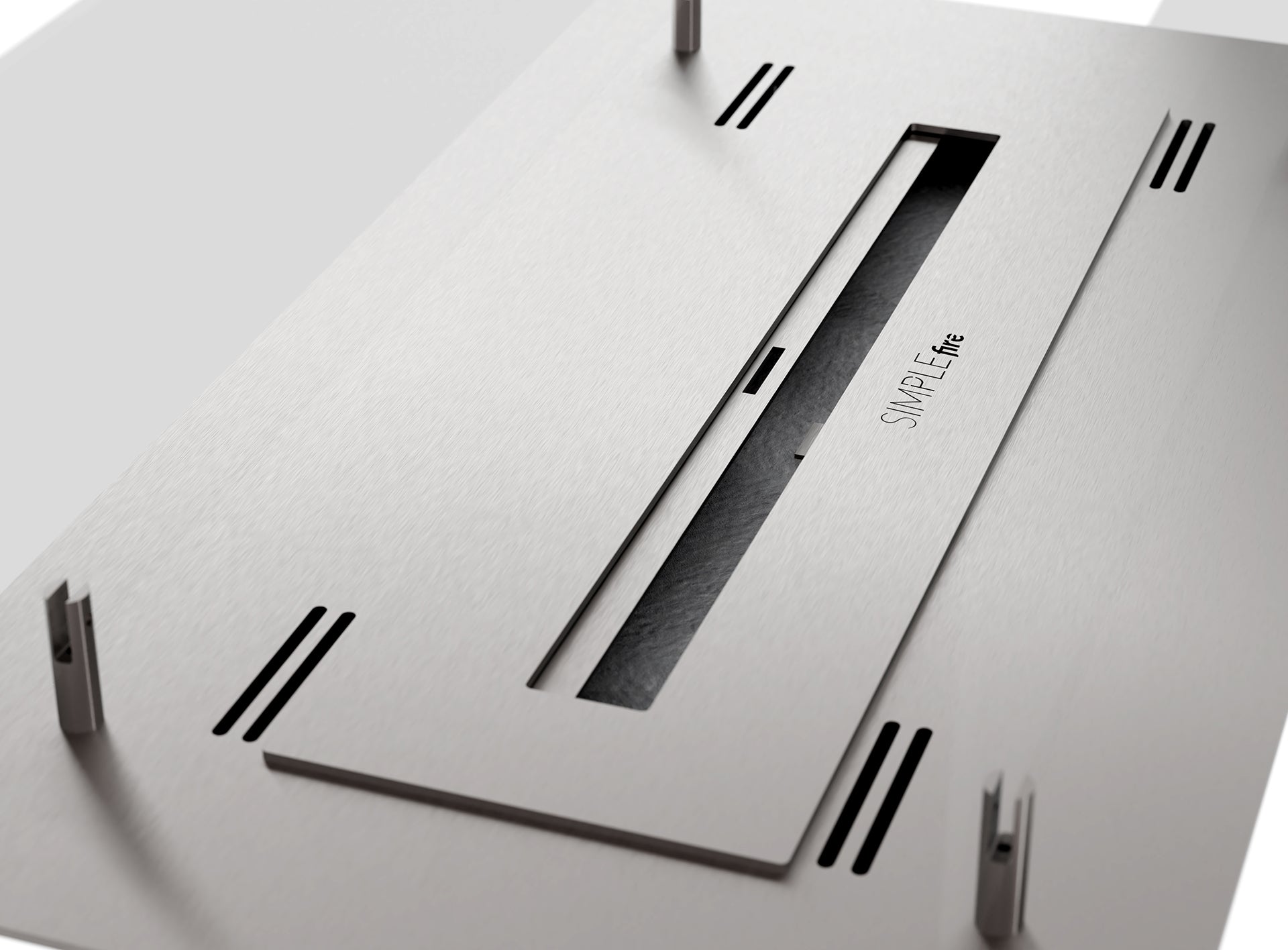 Biokamīns Inser 1000 100/32/20 cm inox - N1 Home