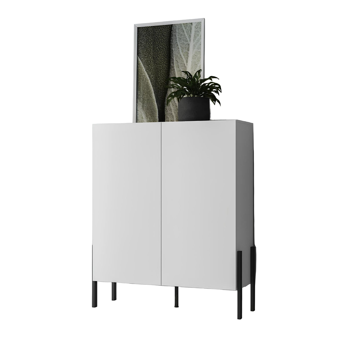 Kumode Jukka 114/135/40 cm balts - N1 Home