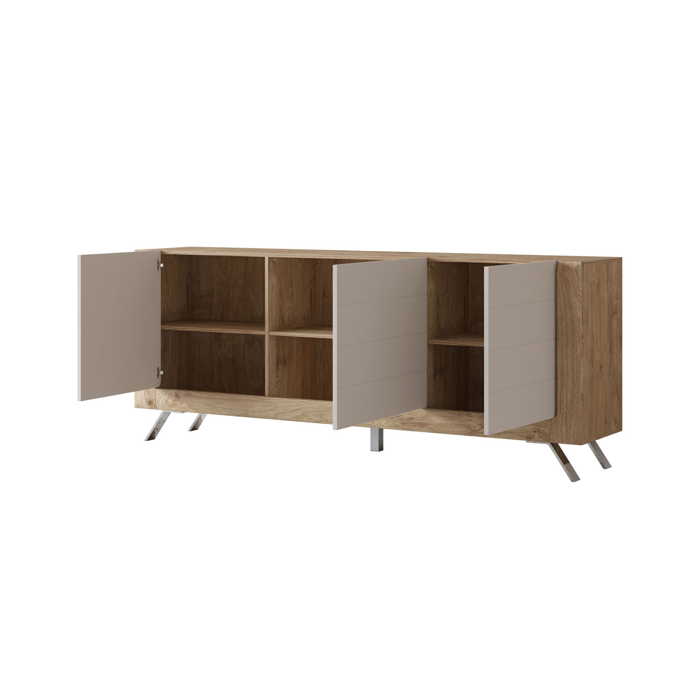 Kumode Kavasari 199/44/81 cm Hamilton ozols/kašmirs - N1 Home