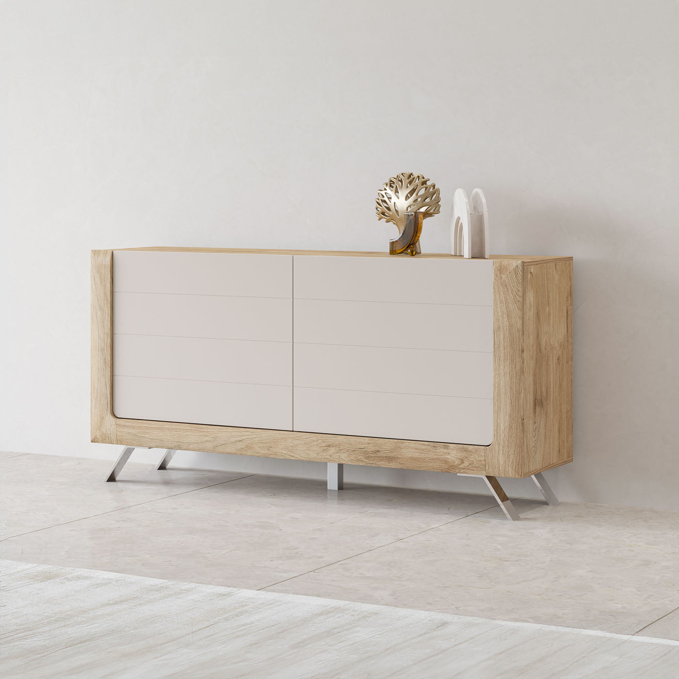 Kumode Kavasari 161/44/81 cm Hamilton ozols/kašmirs - N1 Home