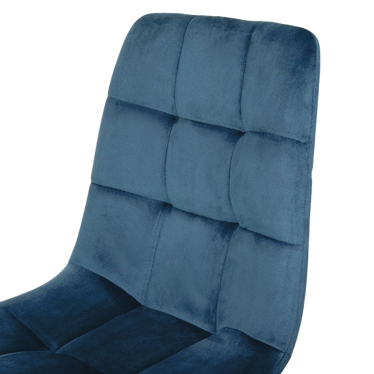 Krēsls GOYA velūrs tumši zils 44x54x88 cm