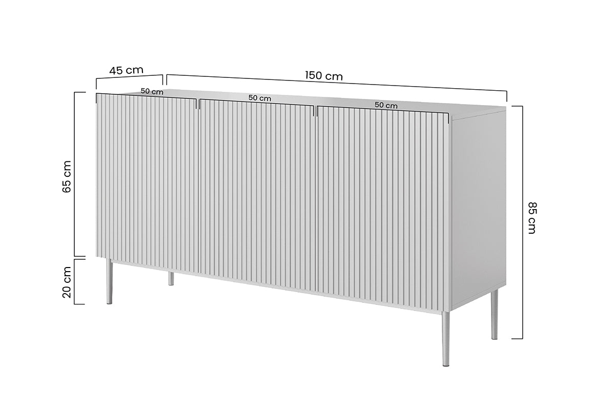 Kumode AUSTIN melnas kājas 150/85/45 antik rozā