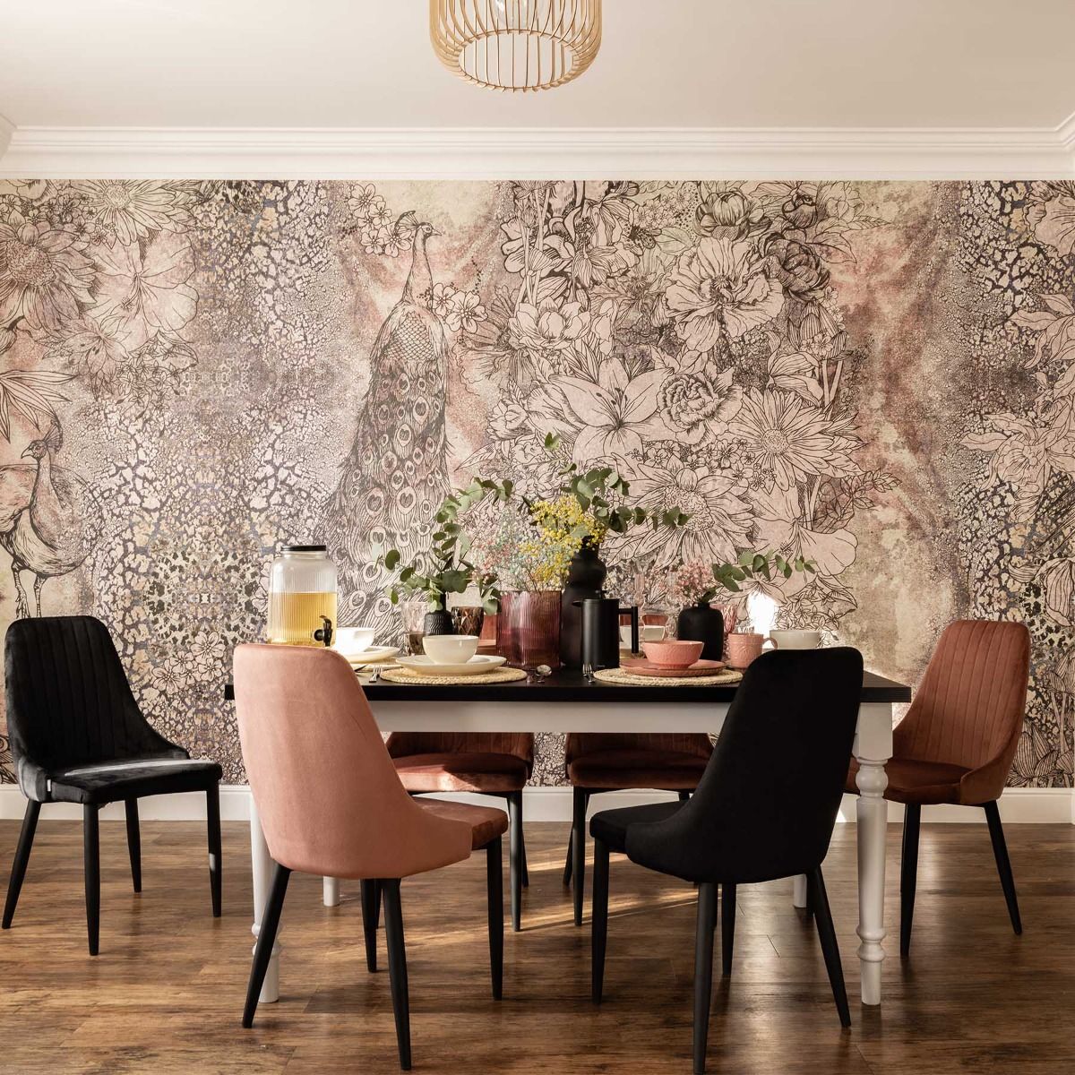 LOUIS melns velūra krēsls 45x45x90 cm