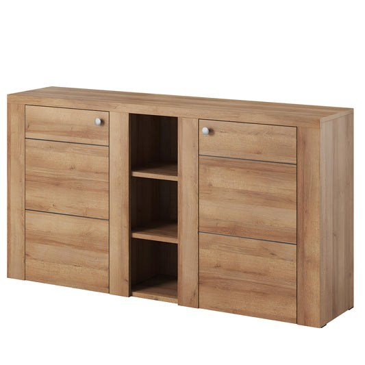 Kumode Laroš 155/85/37 cm touchwood/satīna nusbaum - N1 Home