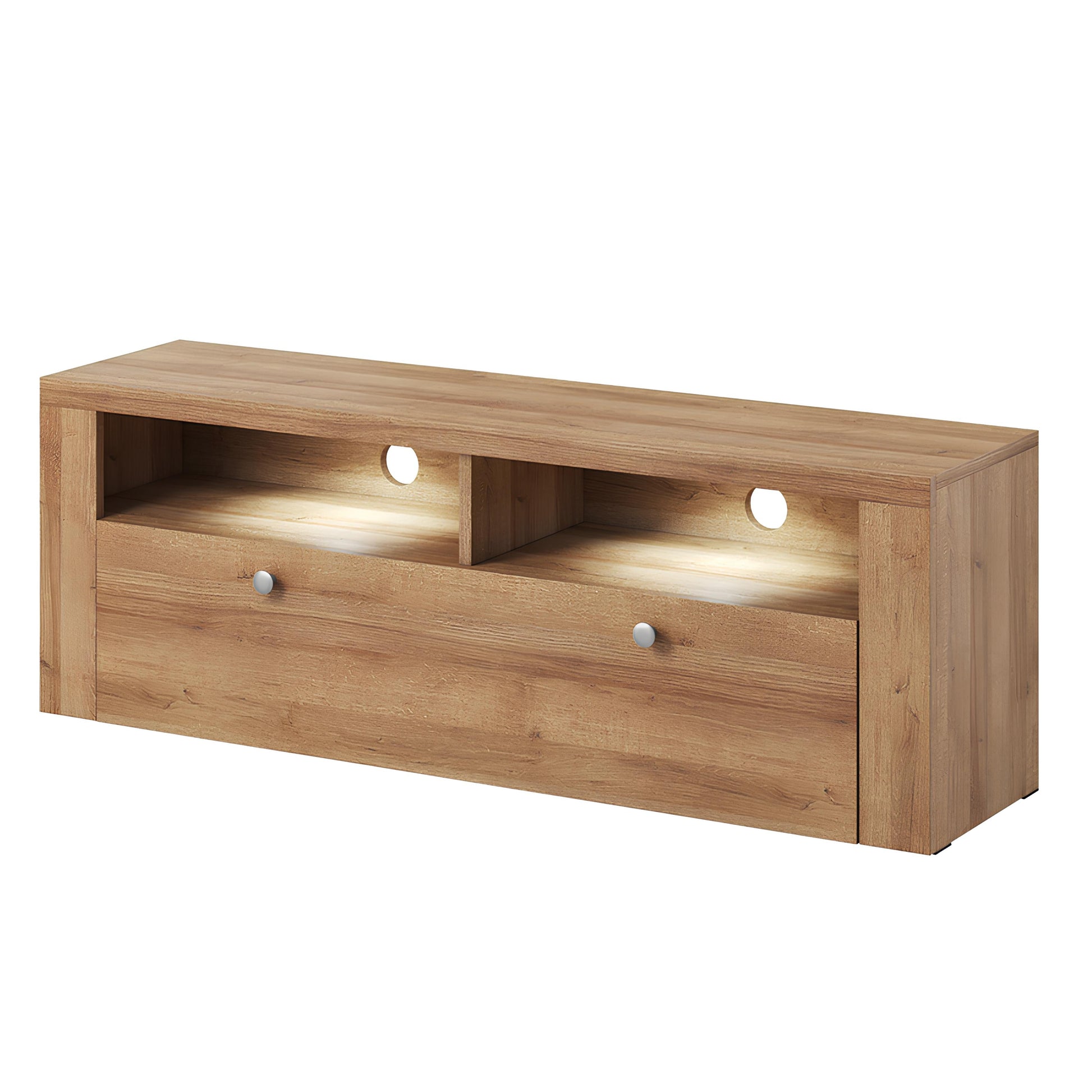 TV skapis Laroš 140/37/49 cm Rivjēras gaišais ozols - N1 Home