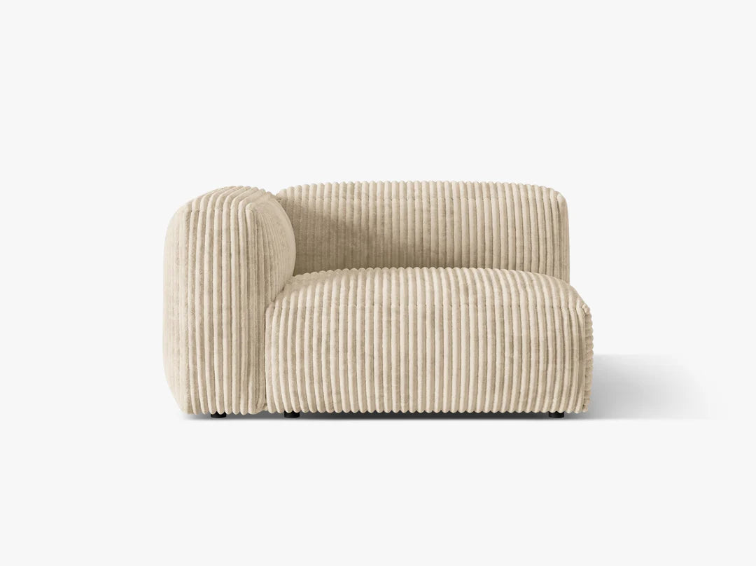 Modulārs dīvāns Martina Micadoni 106/75/120 cm Corduroy (Til03) Light beige
