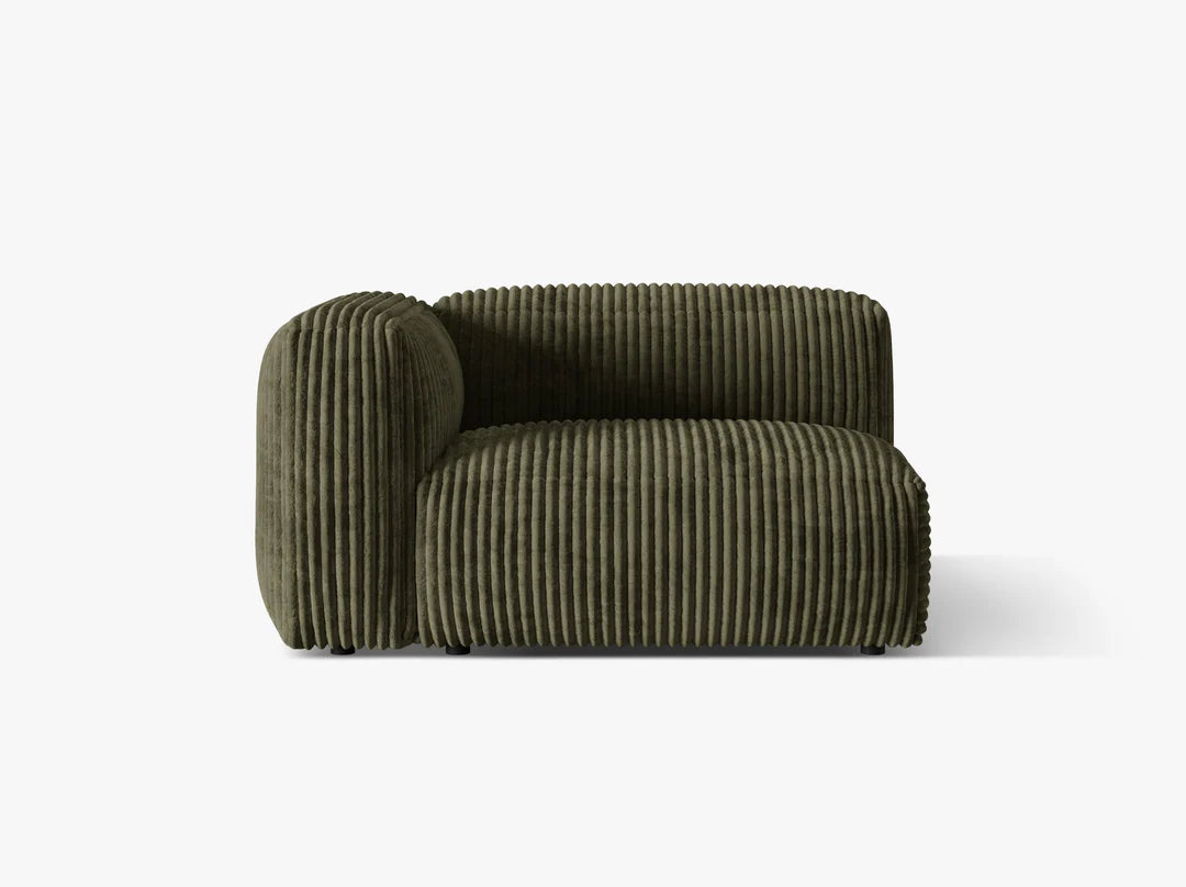 Modulārs dīvāns Martina Micadoni 106/75/120 cm Corduroy (Til37) / Moss green