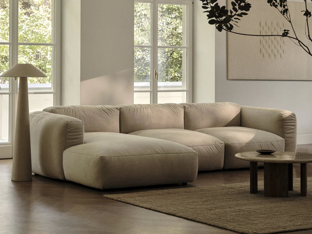 Modulārs dīvāns Martina Micadoni 106/75/120 cm Monpea Grey beige melange