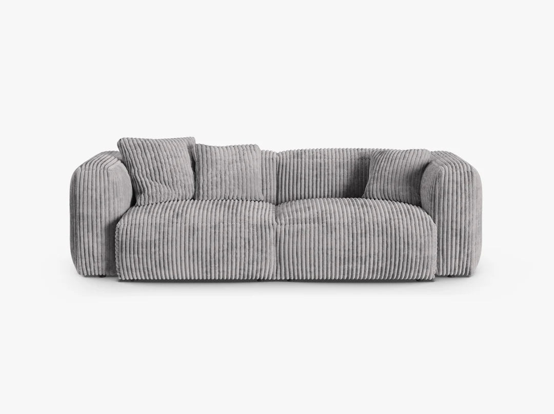 Dīvāns Martina Micadoni 106/90/240 cm Corduroy (Til86) Light grey
