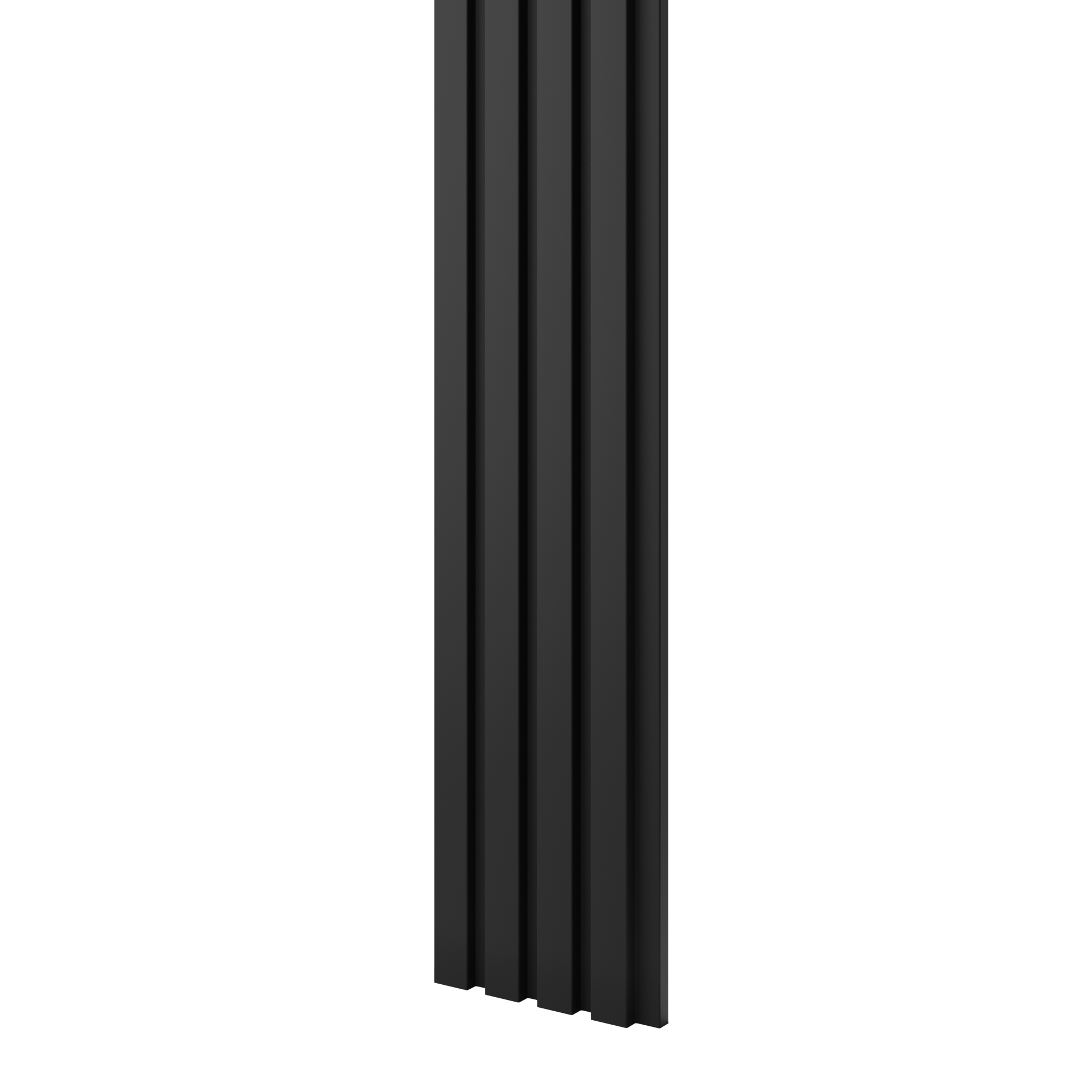 Minilameļi dekoratīvie paneļi 123x16x2750 mm melns - N1 Home