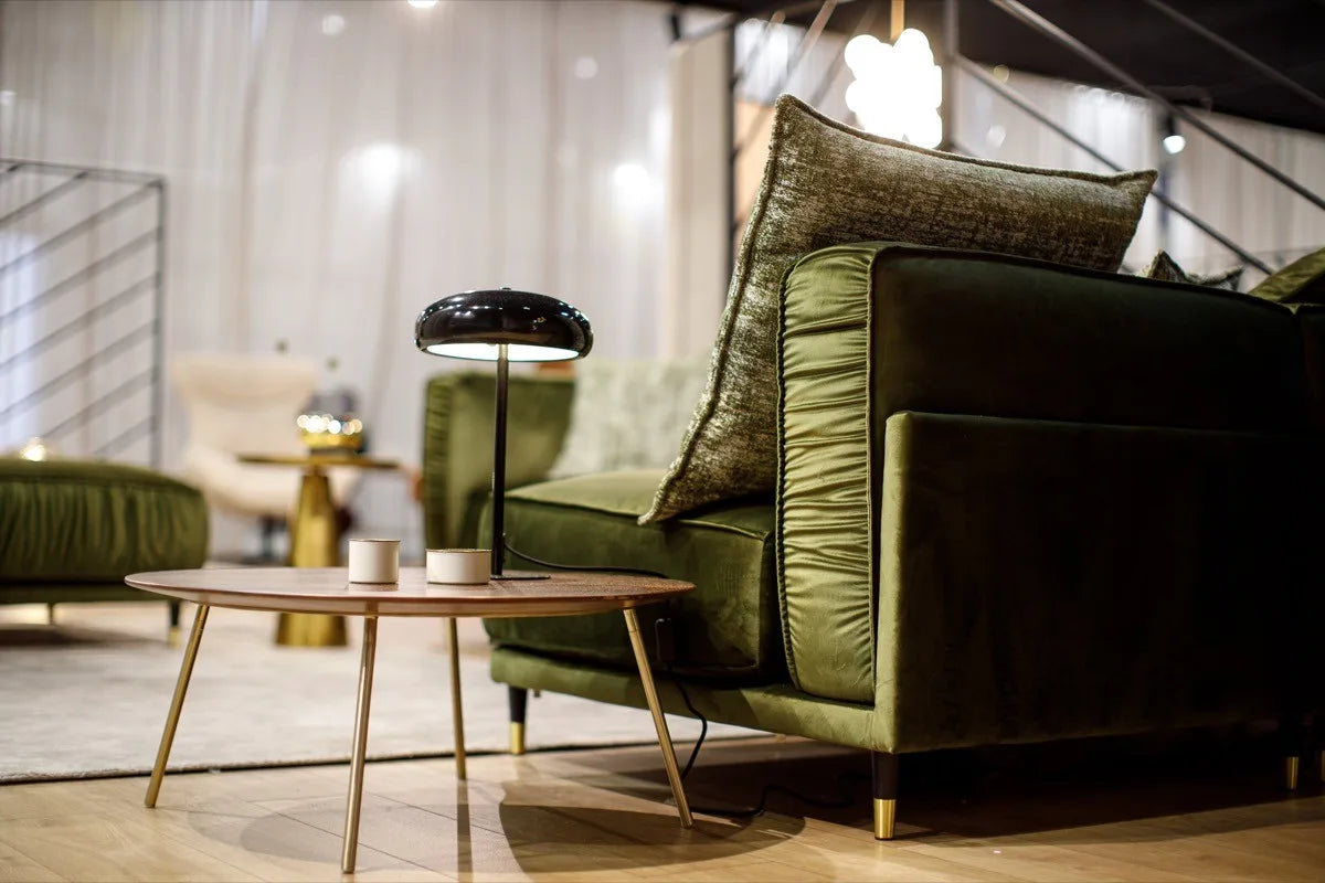 Dīvāns Bellissa Corners Befame Set 1 313/291/94 cm zaļs - N1 Home