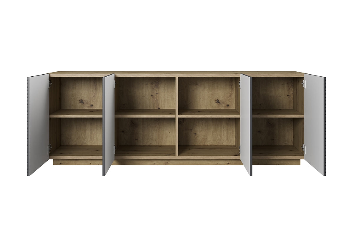 OSLO kumode bez kājām 200/71/43 cm pelēks/artisans