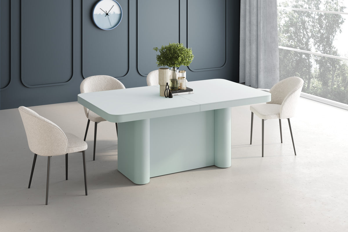 Galds Porto 160-412/100/75 cm piparmētra - N1 Home