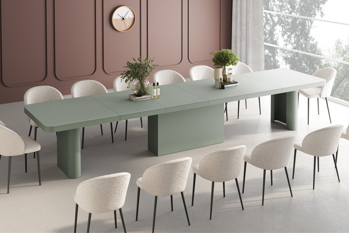 Galds Porto 160-412/100/75 cm zaļs - N1 Home