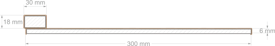 Japānas panelis Kobe 275/30 cm Smilšu bēša