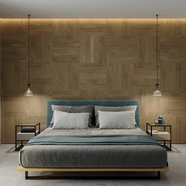 Frēzēti paneļi Versa 60/60 cm Amerikāņu valrieksts