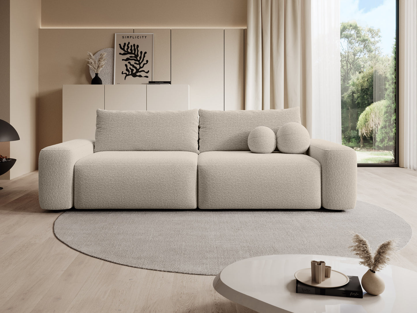 Dīvāns Loo 257/105/87 cm Lambi 5 - N1 Home