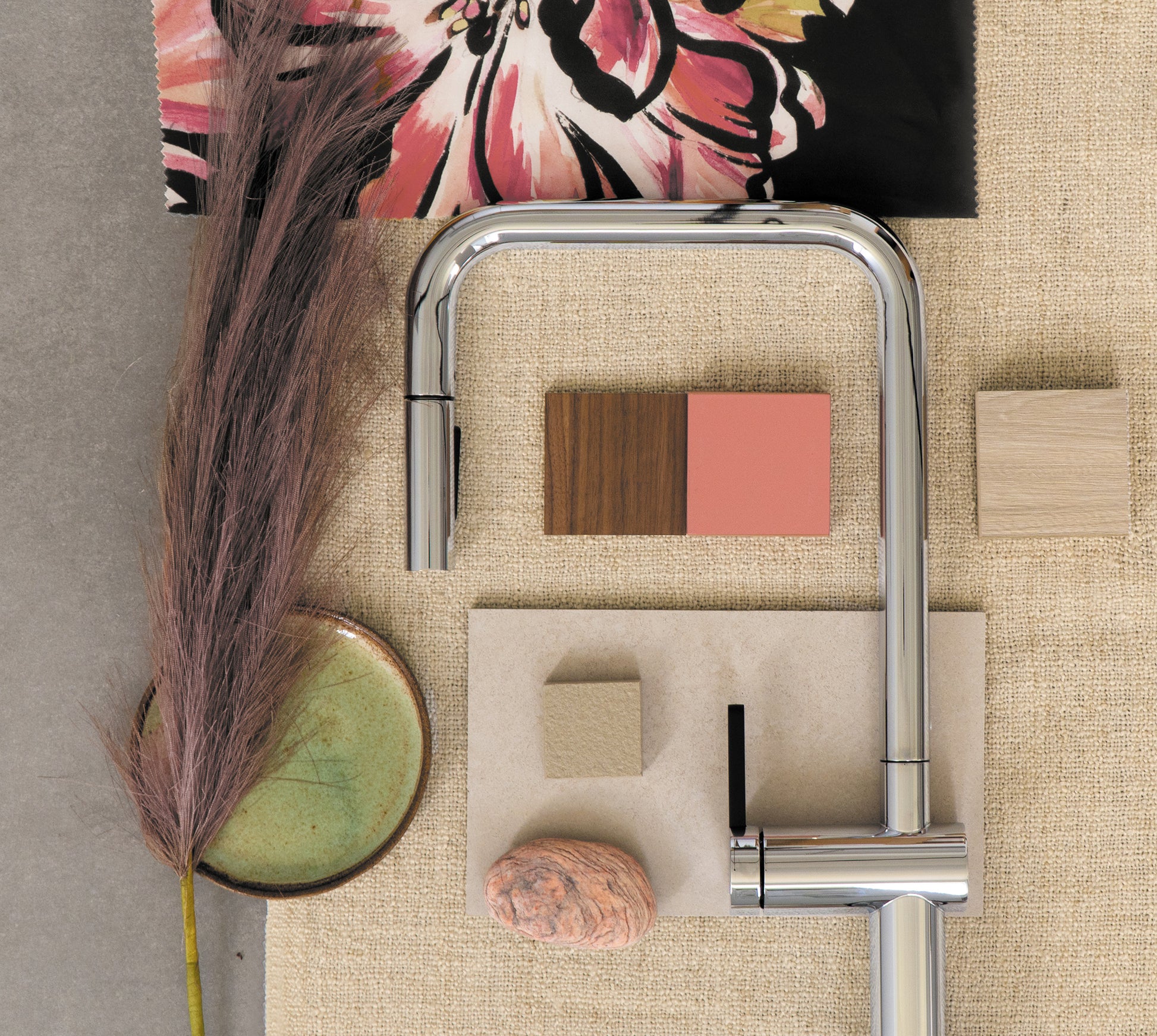 Virtuves jaucējkrāns ar izvelkamu snīpi Momi 408 mm hroms - N1 Home