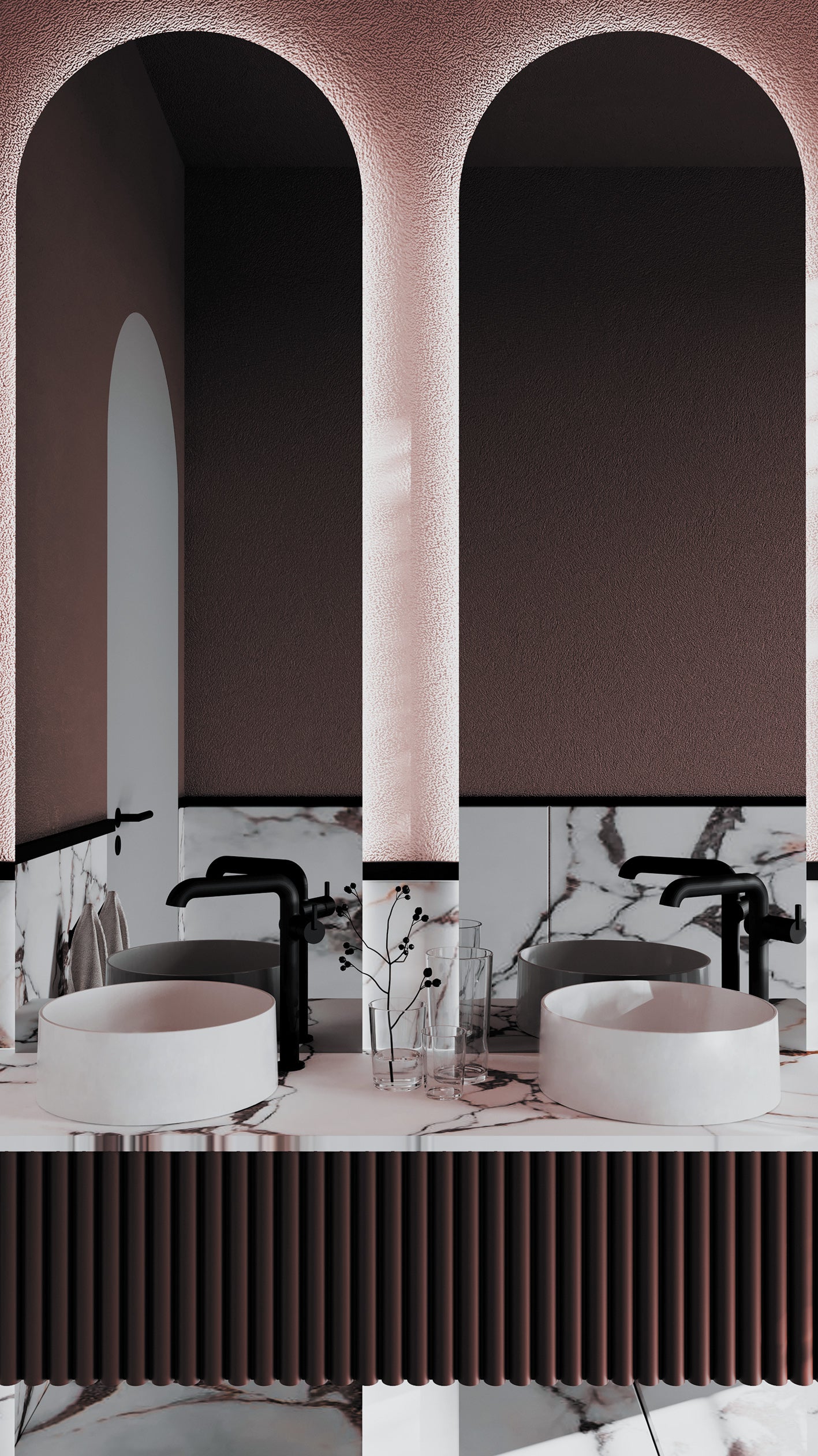 Izlietnes maisītājs, augsts, ar taisnstūra snīpi Silia 305 mm matēts zelts - N1 Home