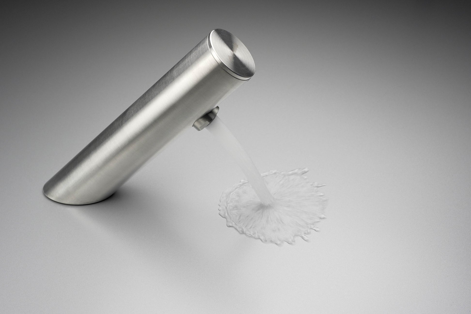 Izlietnes jaucējkrāns, bezkontakta, ar temperatūras kontroli - 4xAA Sense 148 mm matēts tērauds - N1 Home