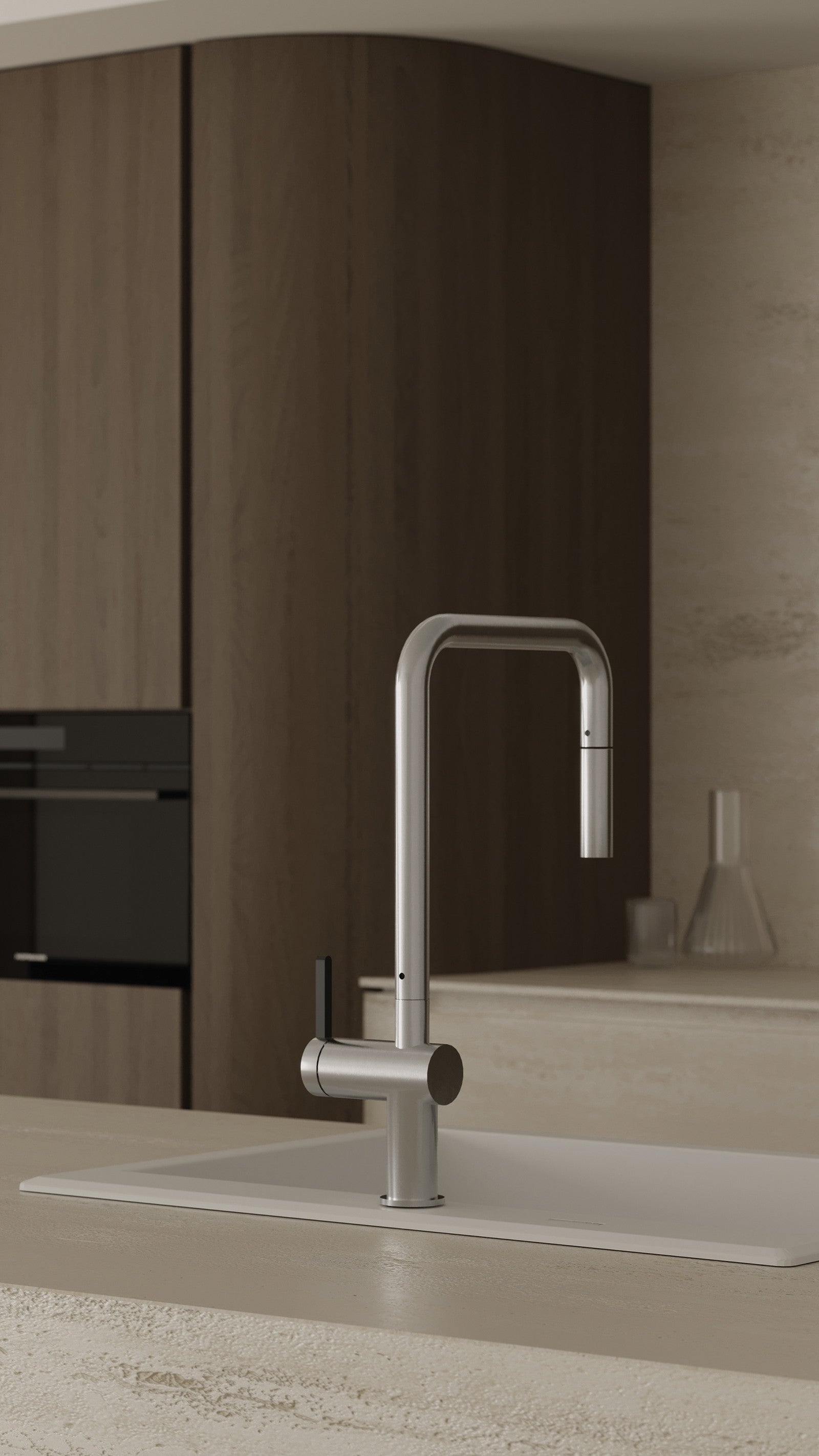 1-bļodas granīta izlietne Eridan 700 x 520 x 210 alabastrs - N1 Home