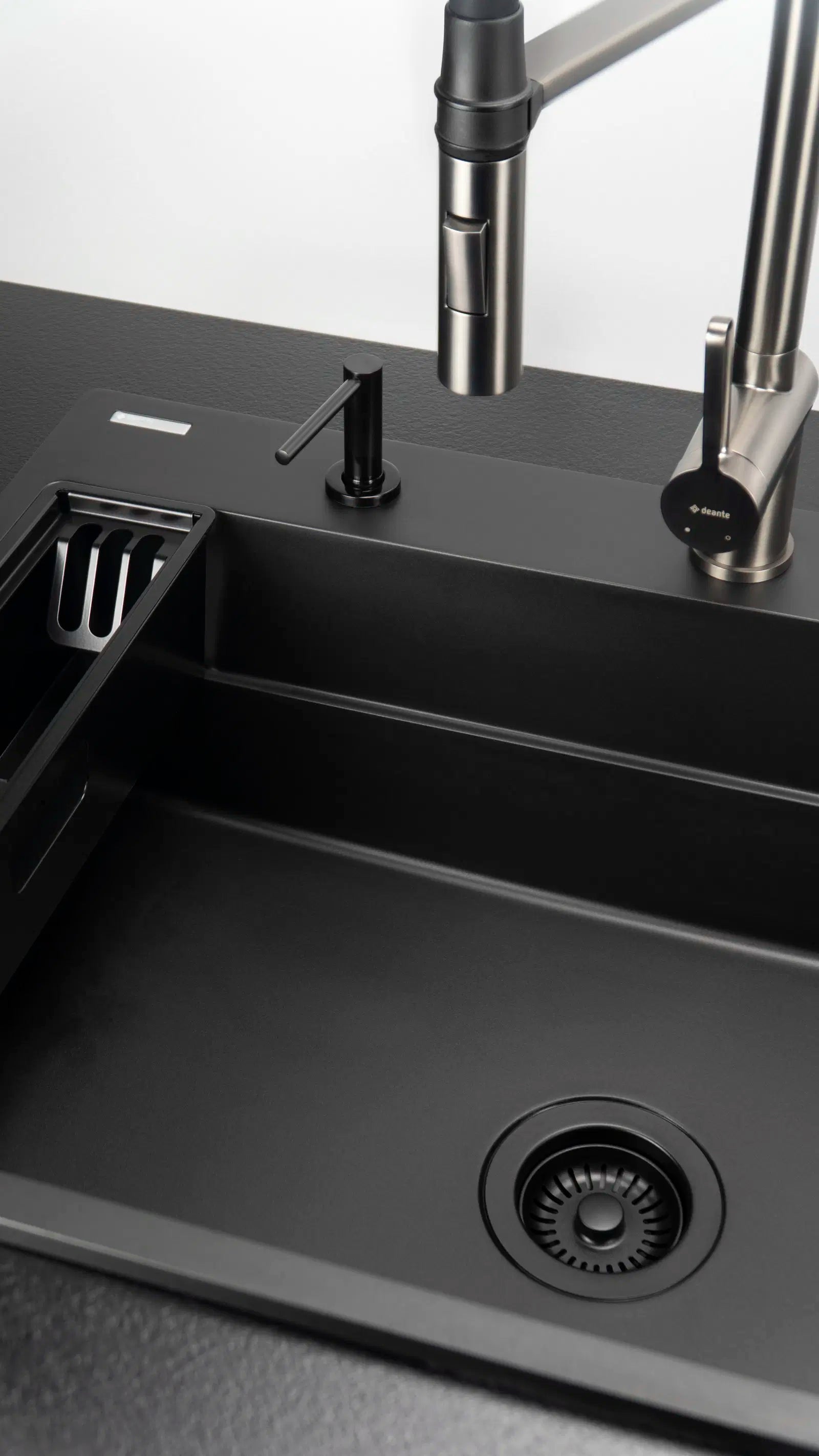 Piederumu komplekts izlietnei Mag, 45,8/9 cm, melns - N1 Home